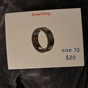 Smart Ring Size 10 in Black - Health & Notification Wearable